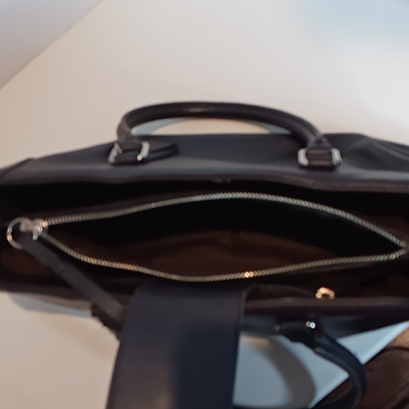 Coach Bonnie Legacy- M0P-9419 - Vintage Leather Double Handle Satchel- Navy Blue - Picture 5 of 11